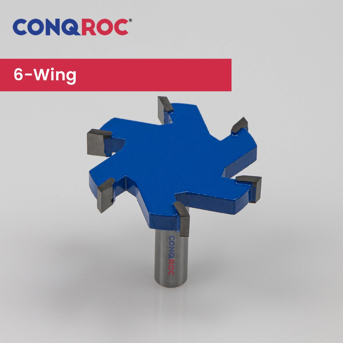 12mm Shank 6-Wing Slotting Router Bit Cutting Length-10mm 2-Option Diameter-65mm or 85mm  Woodworking Milling Cutter