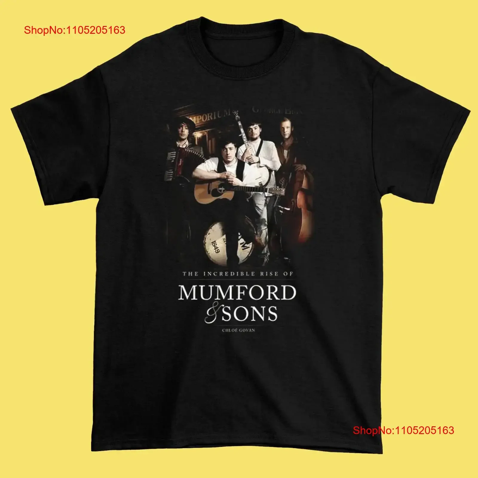 HOT Mumford and Sons Black Cotton All size S 5XL For Fan T shirt HD185 vintage Washed Versatile streetwear graphic Stylish
