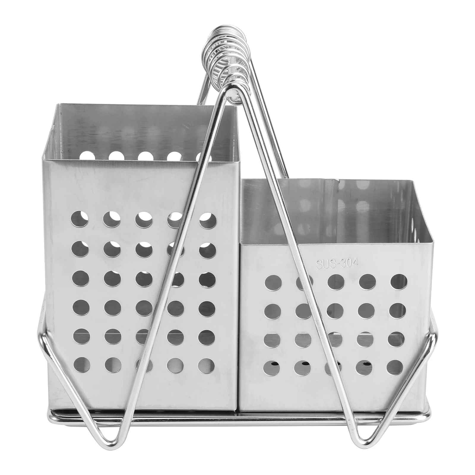 

Stainless Steel Chopsticks Holder Utensil Organizer Draining Tableware Kitchen Storage Multifunctional Eco Friendly Lightweight