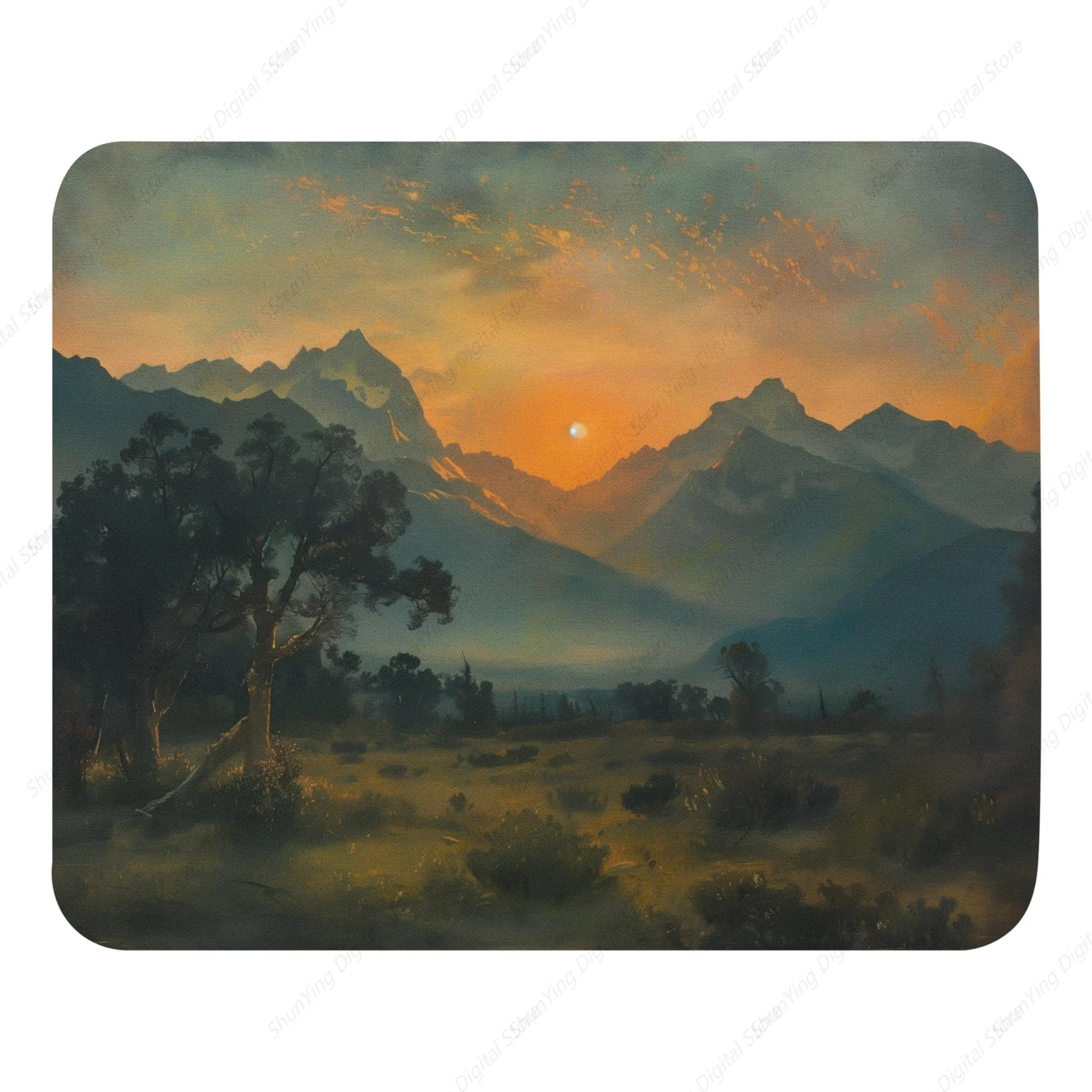 

Calm Mountain Mouse Pad Anti Slip Rubber Mouse Pad Suitable For Gaming Office Laptops 18*22cm