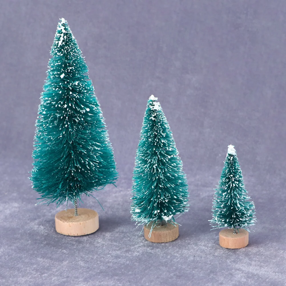 5 ชิ้นตกแต่งต้นคริสต์มาส Mini Miniature เด็ก Xmas ของขวัญงานฝีมือขนาดเล็ก Pvc จําลอง House Creative