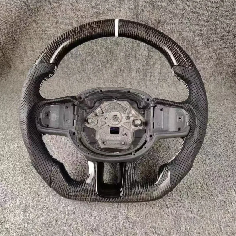 For Volvo Car Steering Wheel S90 V90 S60 V60 S40 V40 XC40 XC60 XC90 Black Sports Carbon Fiber Steering Wheel