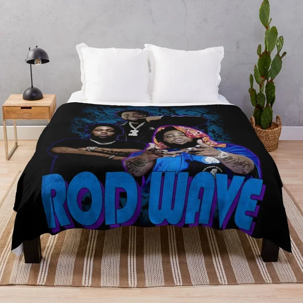 

Rod Wave Vintage Bootleg 90s Throw Blanket Blankets For Sofas sofa bed Personalized Gift Thermal Blankets