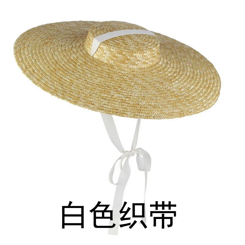 Wide Brim Straw Hat for Women Summer Woven SunHat Oversized Brim Beach Hat Holiday Children Summer Casual Sun Visor Caps