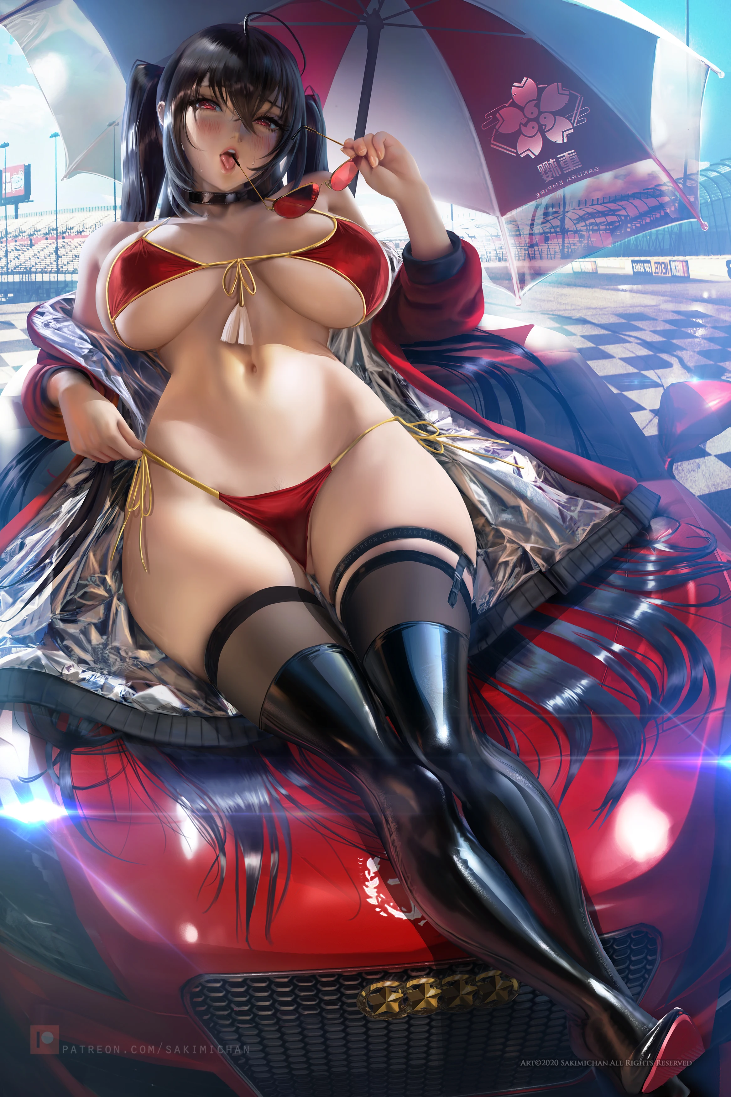 Azur Lane IJN Taihou Race Queen Anime Sexy Naked Lady HD Print Canvas Game Poster Wall Art Living Room Bedroom Handing Picture