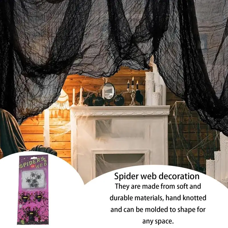 Scary Spider Web Crobweb Realistic Spider Webs Party Supplies Soft Halloween Indoor Decorations Spider Decoration For Theater