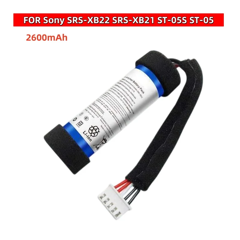 2600mAh Durable ST-05 /05S Wireless Speaker Battery for Sony SRS-XB22 SRS-XB21 Bluetooth Speaker Replacement Battery