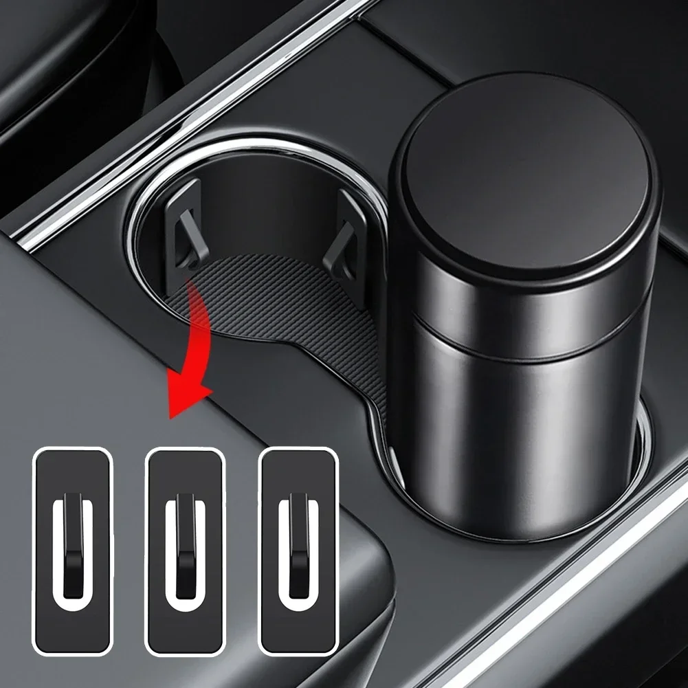 

3/12pcs Car Cup Holder Limiter Fixing Clip Self-adhesive Auto Water Cup Slot Limit Pad Car Bottle Console Slot Slip Limiter