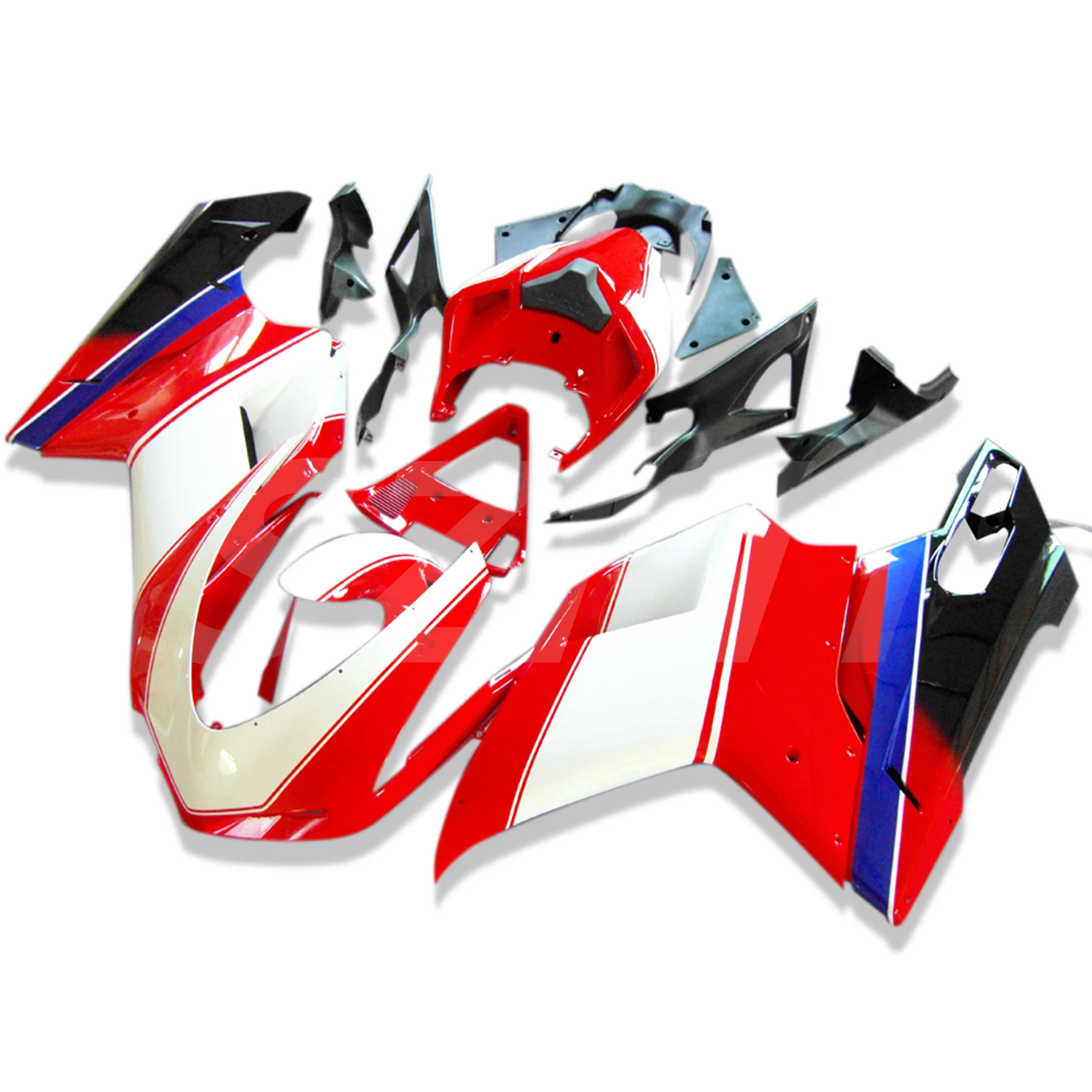 For DUCATI 1198 1098 848 2007 2009 2008 Motorcycle Kit ABS Plastic Injection Fairing Body Cover Bodykits Accessories