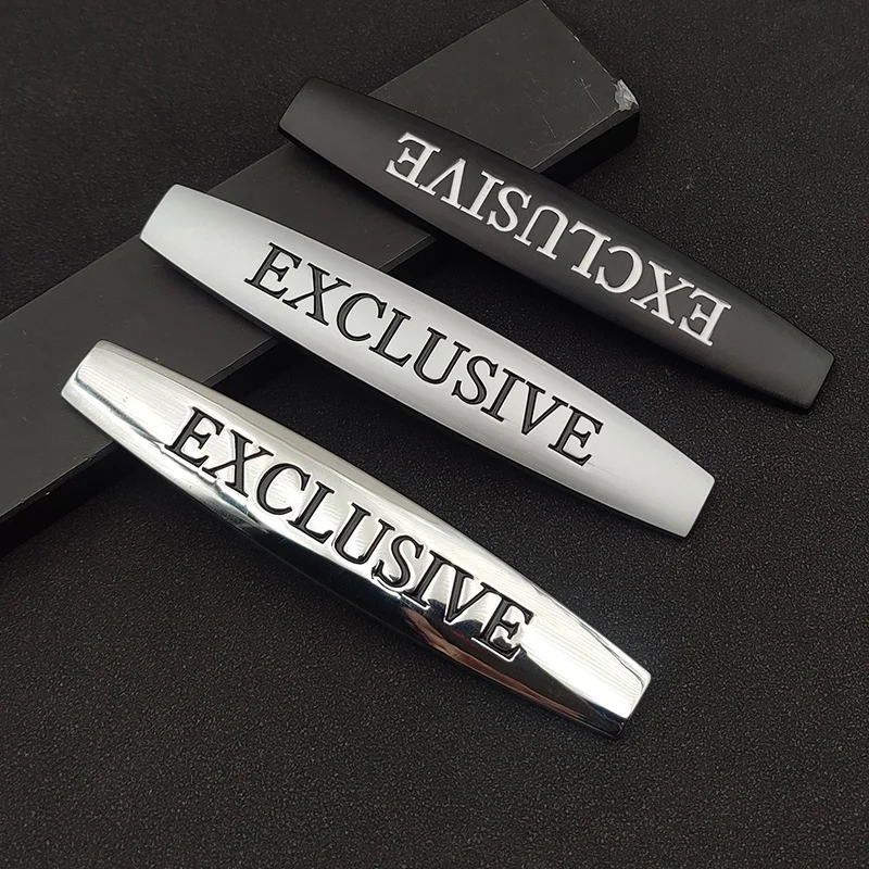 3d Metal Exclusive Badge Car Fender Trim Emblem Logo Decal For G Class A Class Exclusive Sticker Accessories
