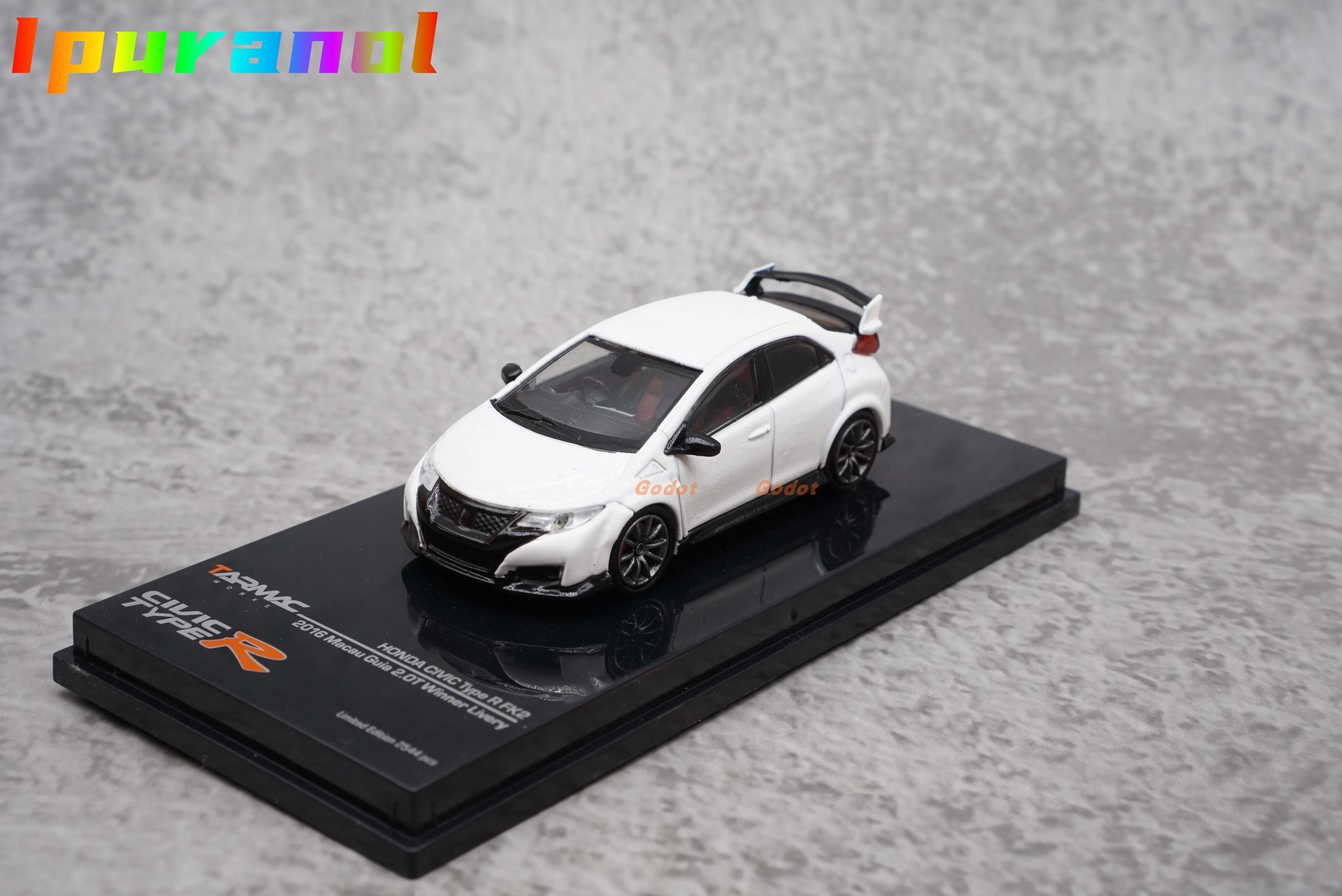 1:64 Honda CIVIC FK2 alloy model car gift