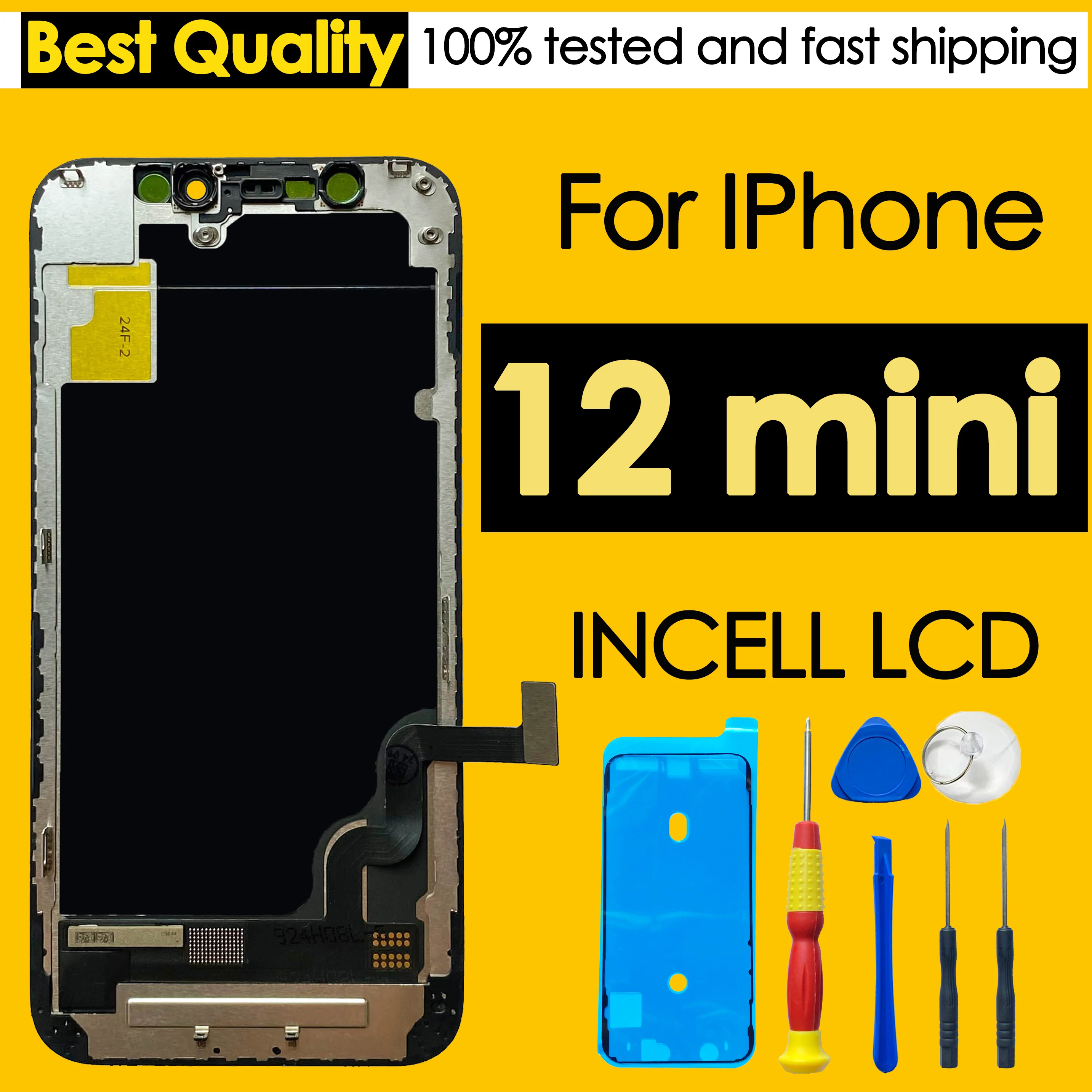 High quality AAA incell LCD For iPhone 12 mini Display Touch 12mini Screen Replacement Digitizer Assembly Repair Parts Wholesale