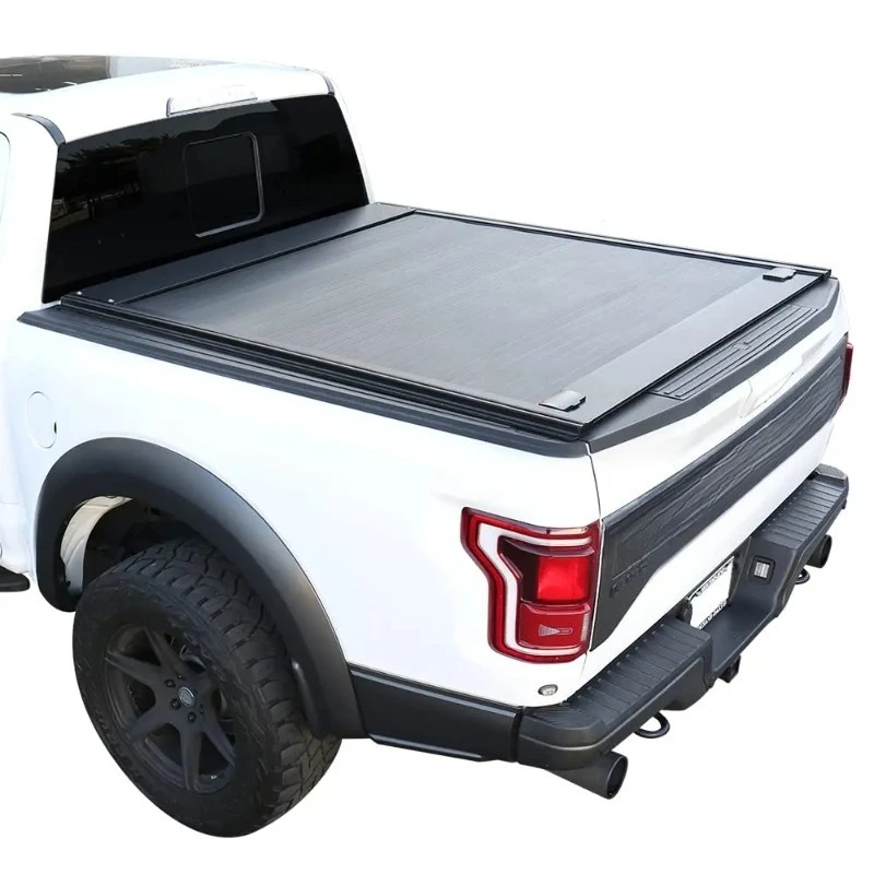 

For High Quality Retractable Hard Truck Bed Cover Waterproof Aluminum Alloy Roller Lid Locking For F150 For Tonneau