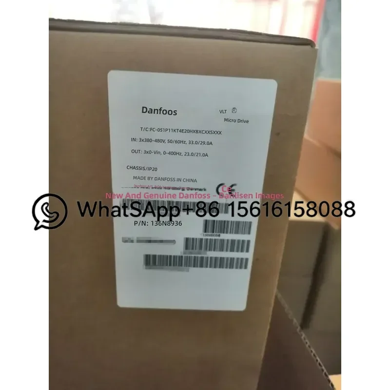 Danfoss VLT FC-051 Inverter 136N8936 FC051P11KT4E20HXBXCXXXSXXX New Original Variable Frequency Drive AC Motor Controller