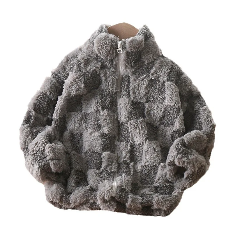 Kids Winter Thick Warm Coats Boys Girls Stand Collar Zipper Jackets Baby Fleece Outerwear Children Daily Casual Cardigans Kids Winter Thick Warm Coats Boys Girls Stand Collar Zipper Jackets Baby Fleece Outerwear Children Daily Casual Cardigans