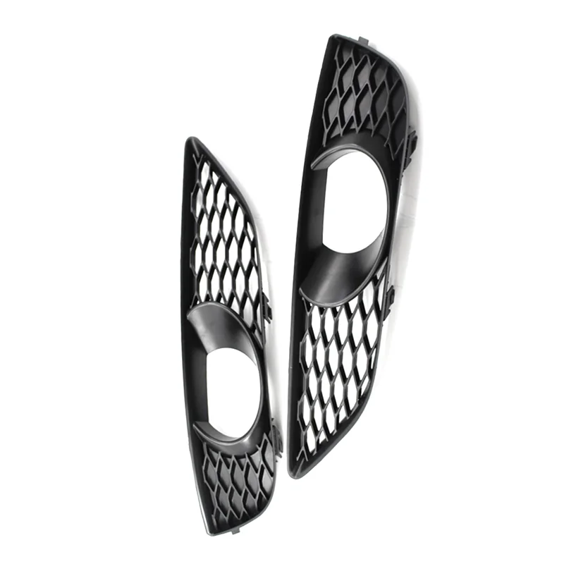 

【Падение цены! !】2 шт. крышка противотуманной фары, решетка противотуманной фары, капот 4L0807675C 4L0807676C, черный для Q7 4L 2009-2014 S-Line N/