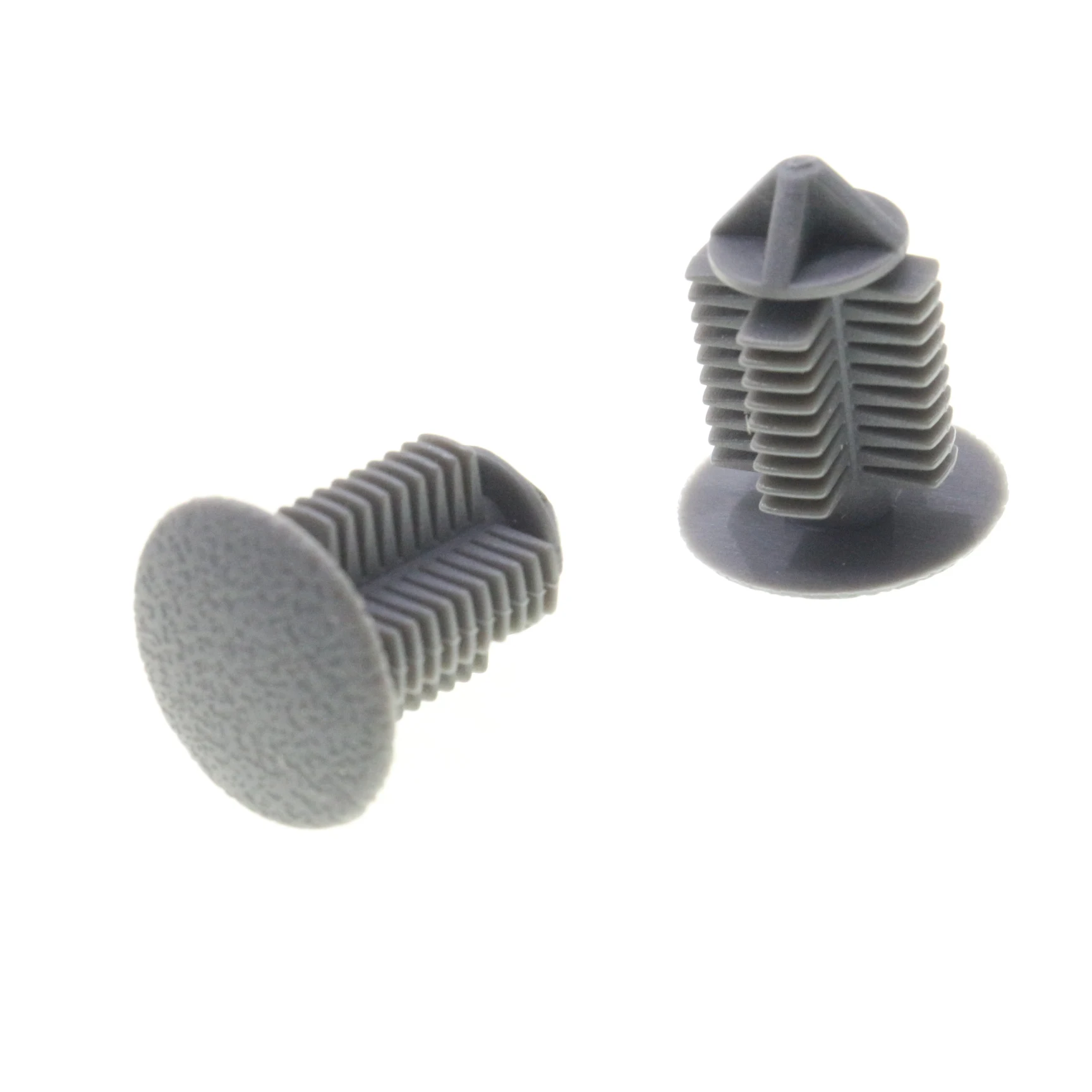 10 Pcs Trim Panel Molding Retainer Rivet Clips For Renault 7703077107 Gray Nylon Fastener Push Pin Stem Length 19mm