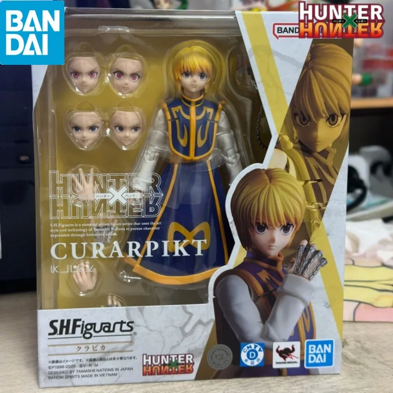 

New Stock Original Bandai S.H.Figuarts HUNTERxHUNTER Curarpikt Leorio 1/12 Movable Action Figure Collectible Anime Doll Toy Gift