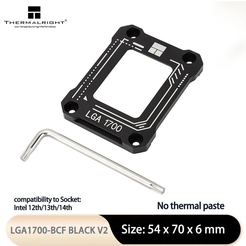 

Изогнутый корректирующий крепеж Thermalright LGA 17XX-BCF Платформа LGA1700, фиксированный кронштейн для установки процессора