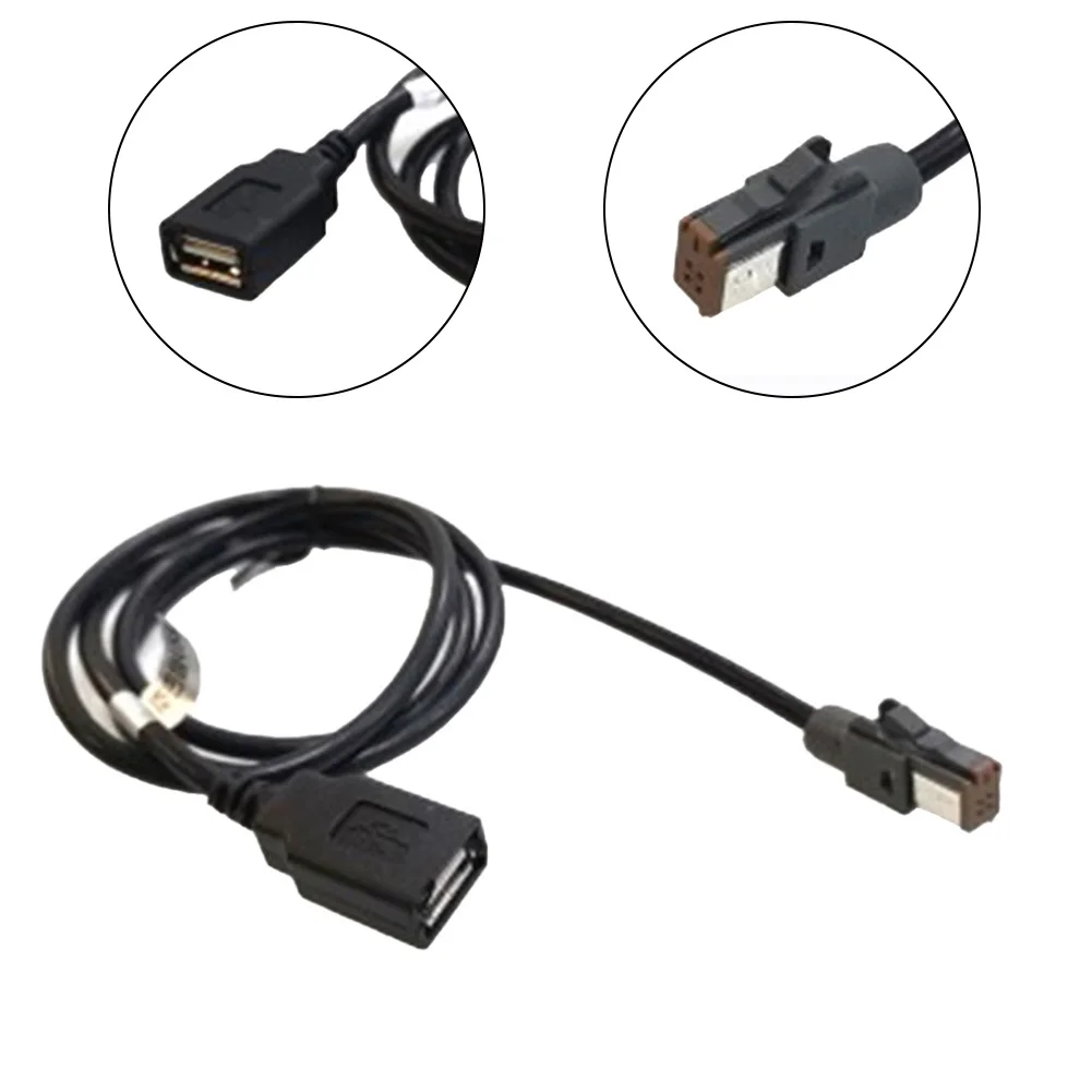 For Suzuki For Forest Man Conector Wire USB Adapter Cable 100cm Length Parts Replacement 1pcs Audio Input Black