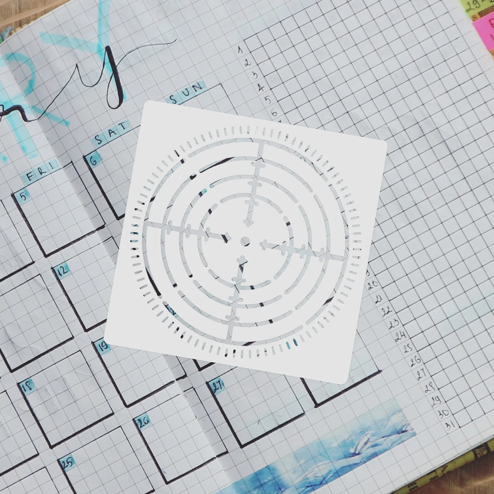 Delicate conveniente Dot Stencils, Modelos DIY, Abastecimento