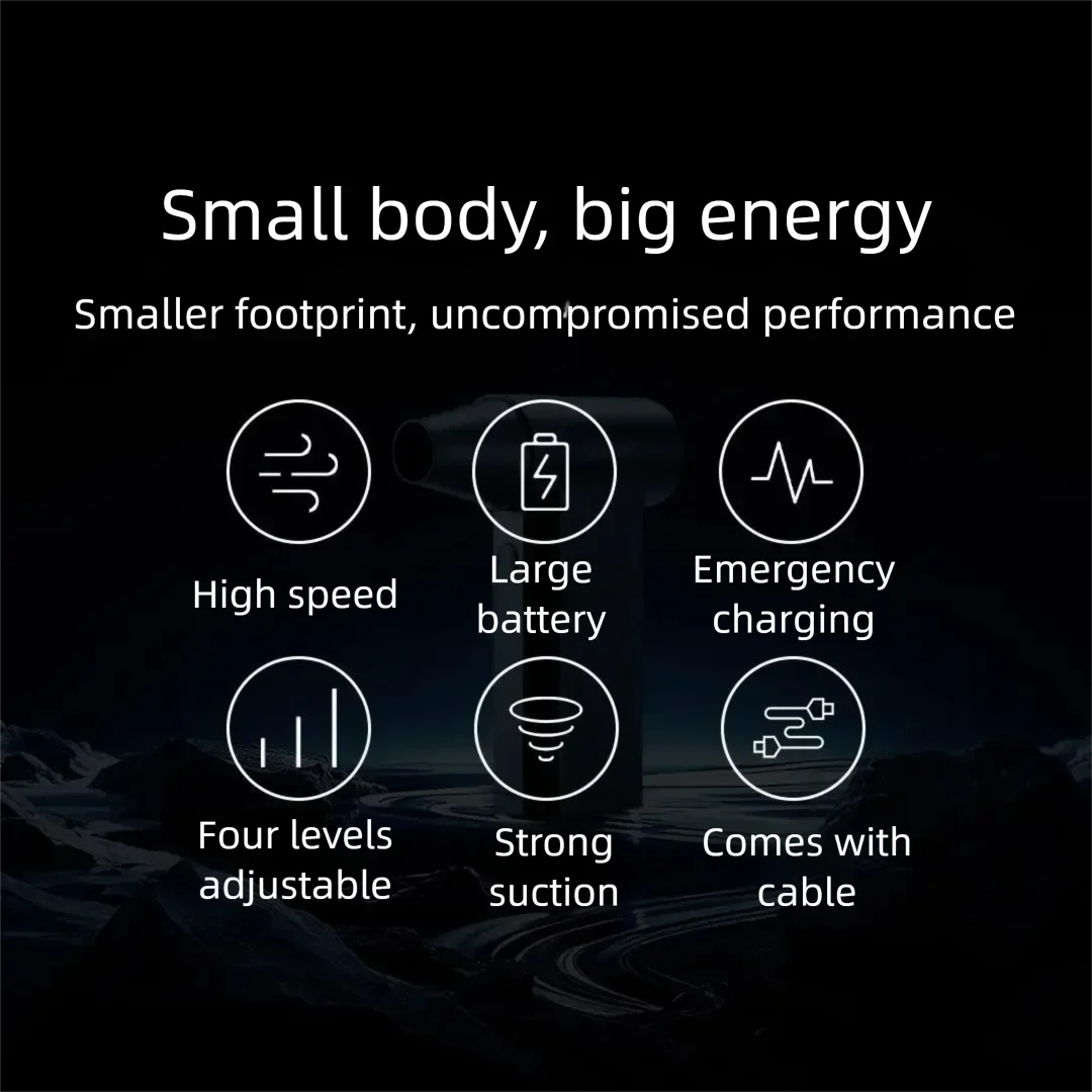 ชุดทำความสะอาดรถยนต์ Xiaomi Youpin Nanmi เครื่องเป่าลมและดูดฝุ่น กำจัดฝุ่น พร้อมแบตเตอรี่สำรองฉุกเฉิน อุปกรณ์สำหรับรถยนต์