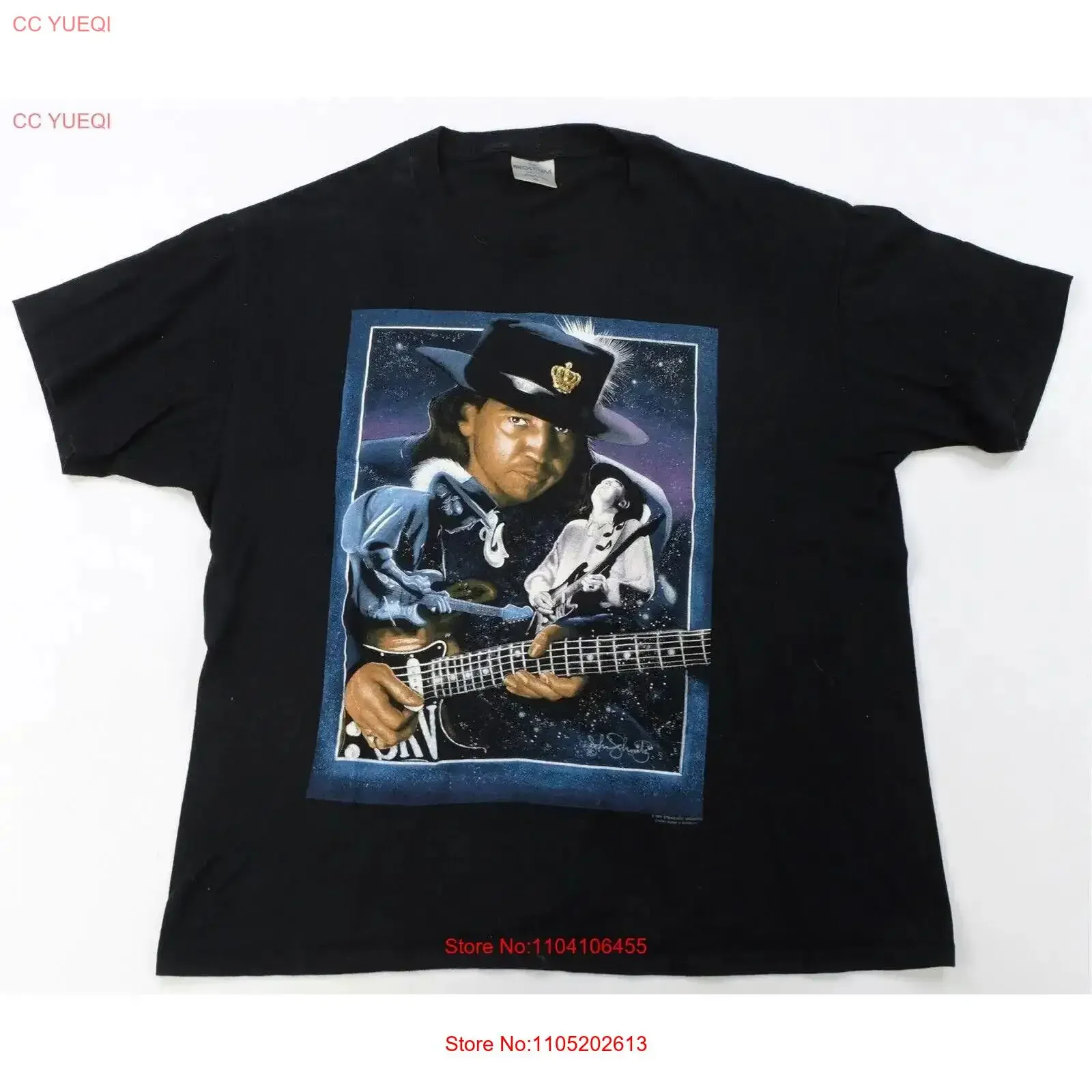 نادر VTG بروكوم ستيفي راي فوغان 1954 1990 جولة تي شيرت 90s أسود XL خمر غسلها مصمم الملابس الشارع الشهير لينة #1