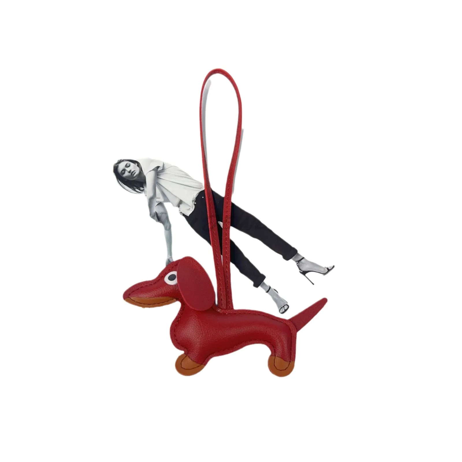 New ham dog hand rope bag charm cartoon animal shape bag charm decorative gifts