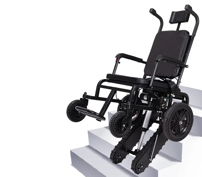 

Легкая электрическая инвалидная коляска из алюминиевого сплава, заводская поставка, подъемник для стула, скалолазание по лестнице для реабилитационной терапии