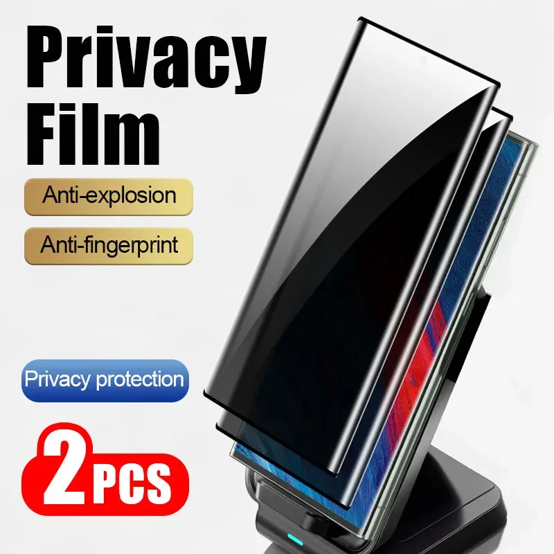 2pcs full cover Privacy Tempered Glass For Samsung S24 S23 S22 Glass Smartphone Screen Protector Film S21 S20 Note 20 Ultra