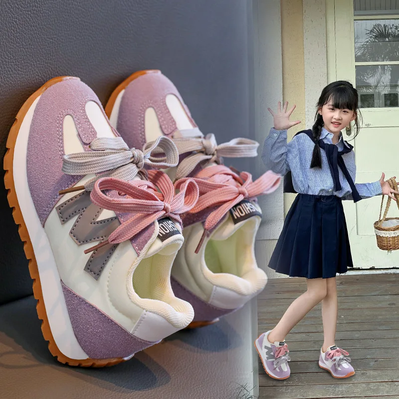 

Spring Autumn Children's Soft Soled Anti Slip Wear Resistant Student Running Shoes Boys Girls Leisure Sports Shoes Size 26-37