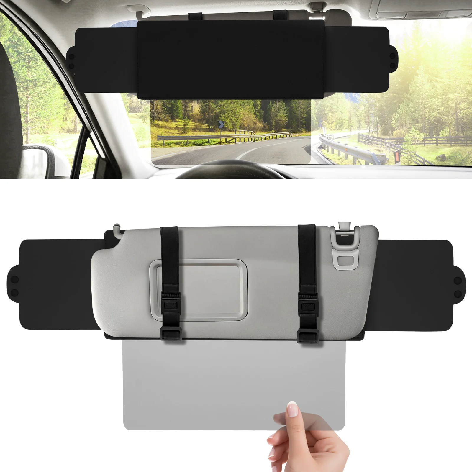 

Car Sun Visor Extender Anti-glare Sun Blocker Car Window Sunshade And UV Rays Blocker Universal For Cars Accessories