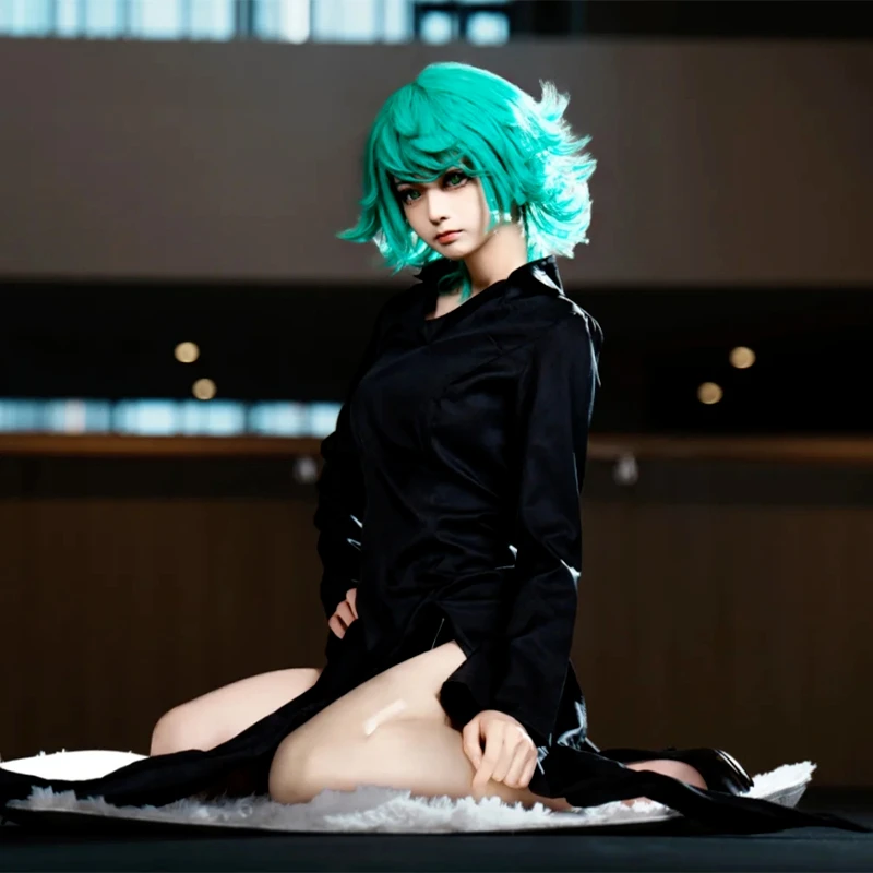 One-Punch Man Tatsumaki Cosplay Costume Terrible Tornado Dress Anime Convention Halloween Roleplay Outfit for Women Girl