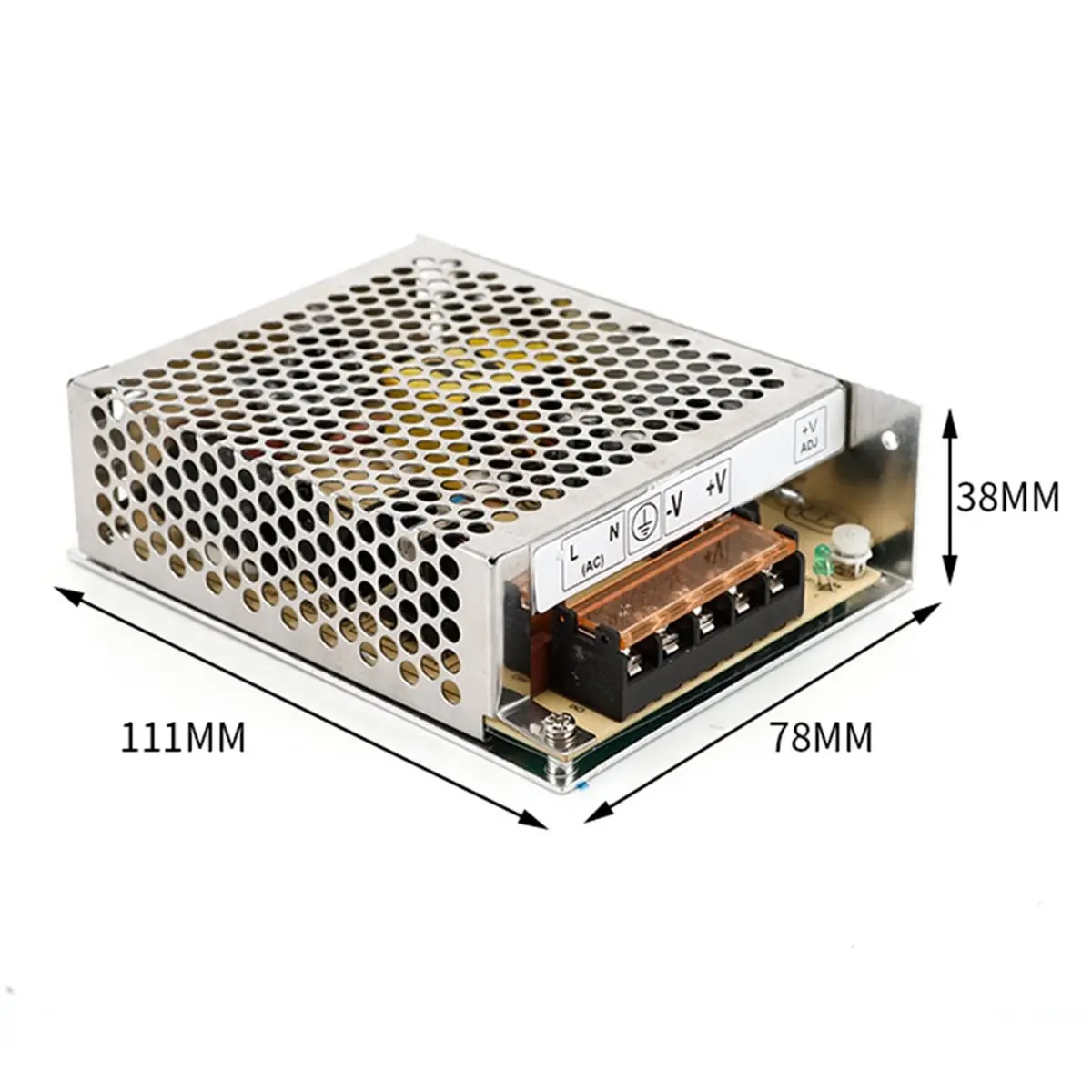 12V 5A 60W Switching Power Supply Module - High Power DC Regulated Output with Protection for LED Strips, DIY Projects