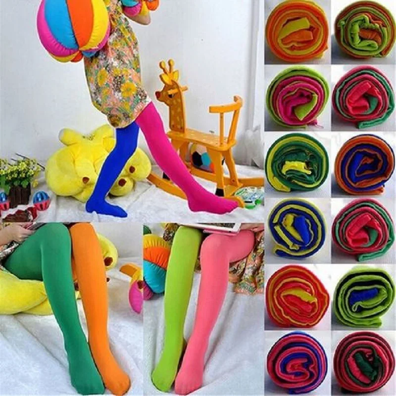 Ballet Dance Girl Footed Tight Kids Girl Patchwork Legging Toddler Pants Multi-color Soft Stocking Elasticity Baby Uniform A1347