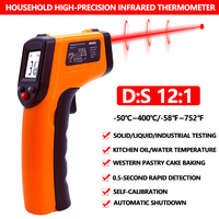 CX6000 Digital Infrared Thermometer -50~400℃/-58~752℉Contactless TemperatureTester IR Laser Pyrometer LCD Non-Contact Pyrometer