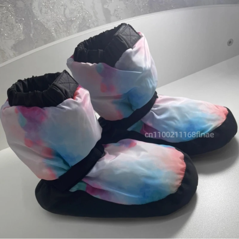 أحذية الباليه الدافئة، أحذية نسائية قطنية لممارسة الرقص بنعل ناعم، أحذية رقص شتوية دافئة سميكة احترافية للأطفال #4