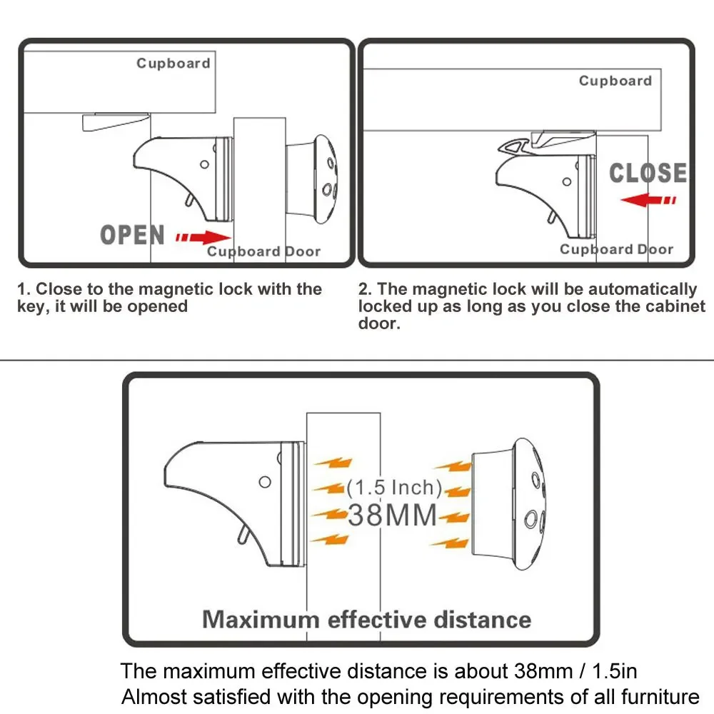 Magnetic Locks Protection From Children Baby Safety Lock Infant Security Locks Drawer Latch Cabinet Lock Limiter магнитн