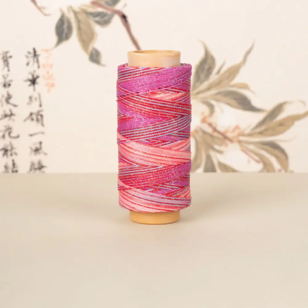 0 5mm Waxed Cord Colorful Gradient String Thread For Aifusa Jewelry Making DIY Handwoven Bracelet Necklace Craft Supplies