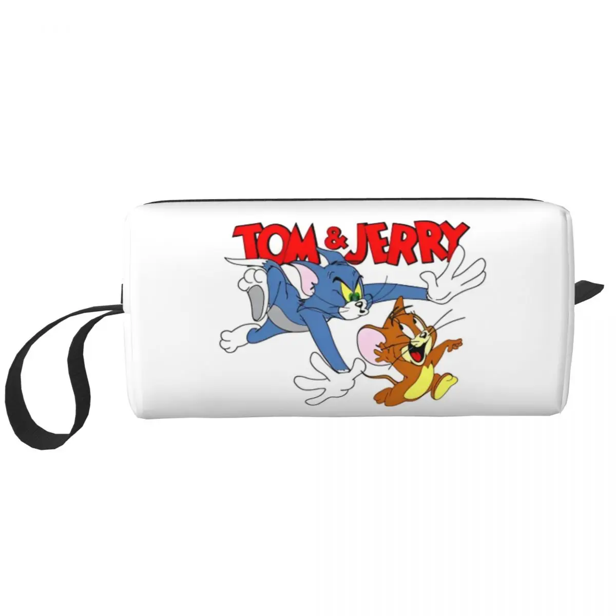 Tom And Jerry Movie Cat And Mouse Makeup Bags Men Cosmetic Bag Fashion Travel Pouch for Purse Storage