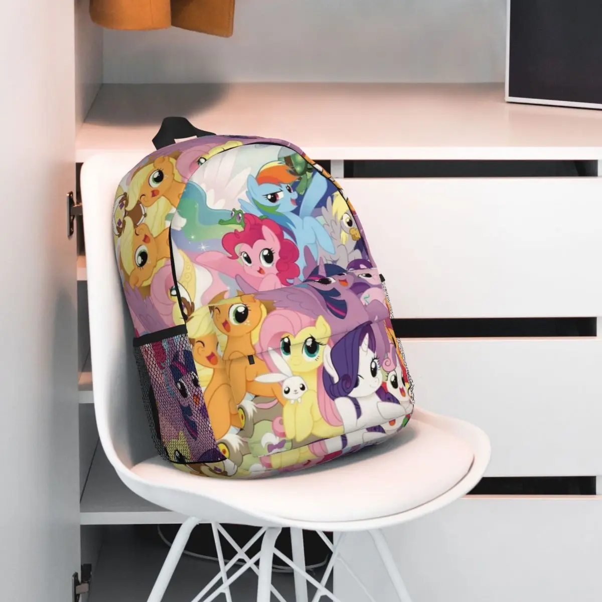 My Little Pony Nova moda de alta capacidade à prova d'água mochila universitária na moda bolsa de livro de viagem para laptop de 15 polegadas