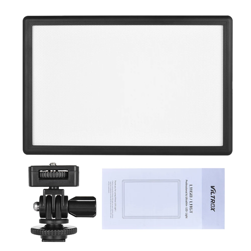 Viltrox L116T LCD Bi-Color & Dimmable LED Video Light Professional Ultra thin DSLR Studio LED Light Lamp Panel for DV Camera