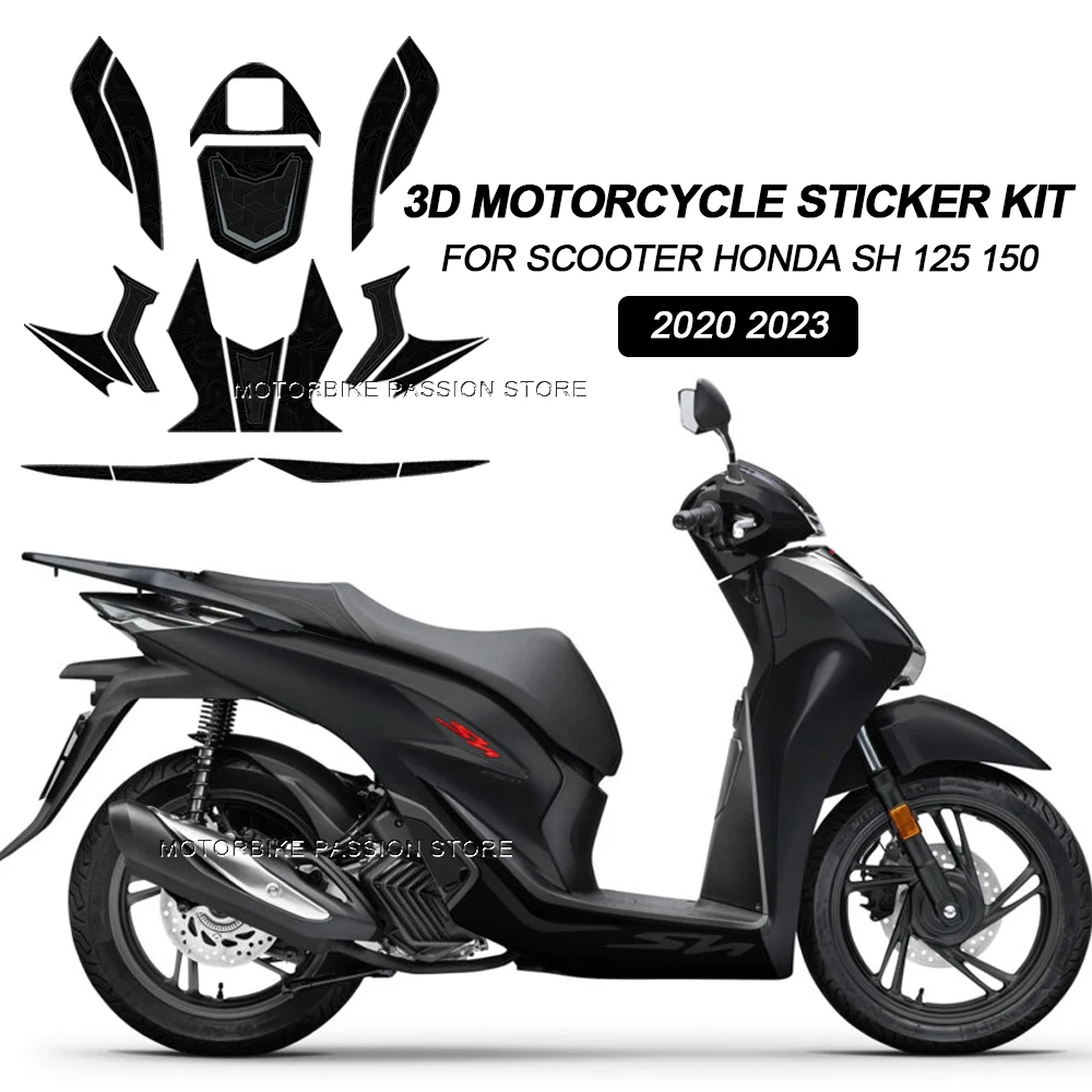 

Motorcycle Scooter Sticker Front Fairing Stripe Sport Racing Vinyl Decal Decor Accessories For Scooter Honda SH125 150 2020 2023