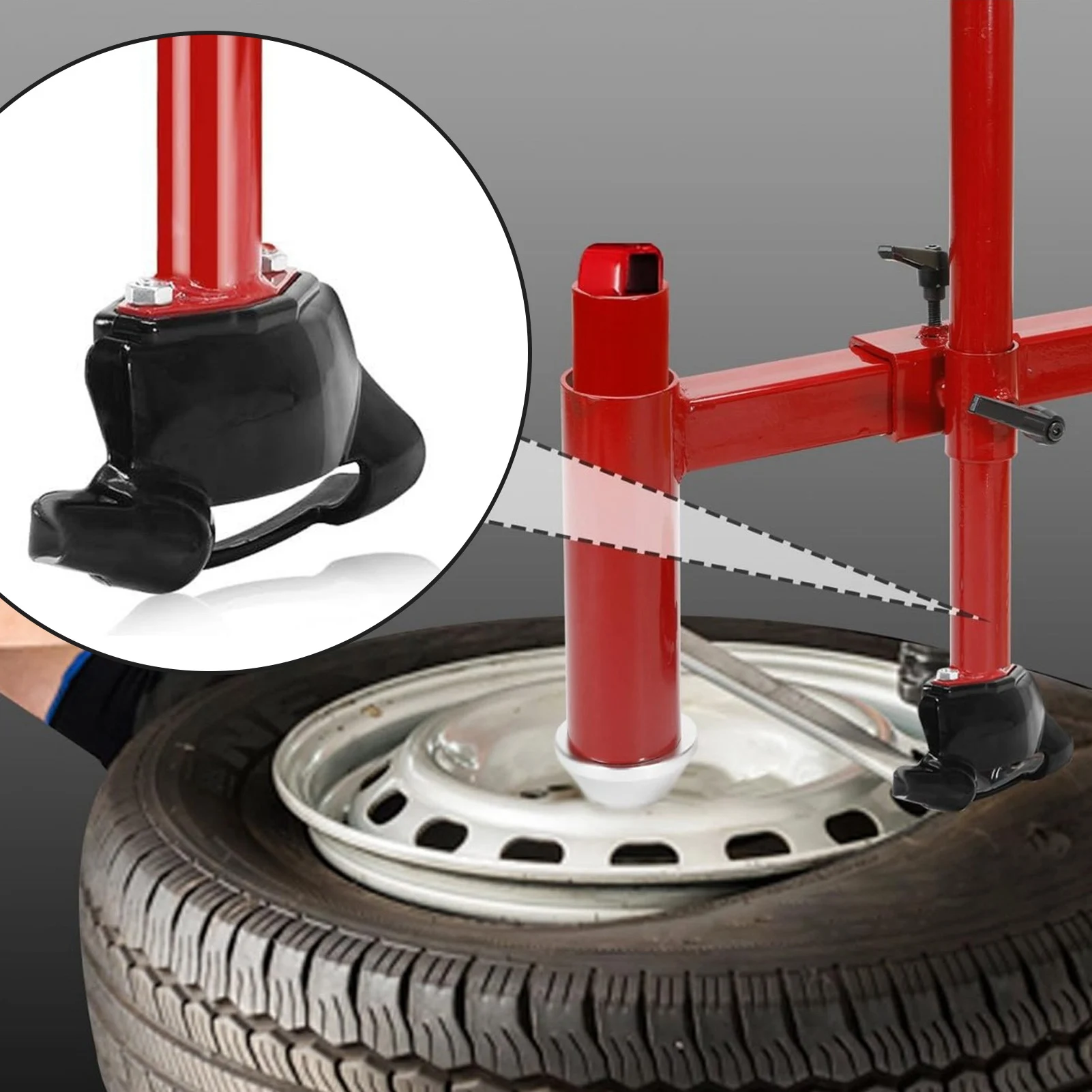 Kit di montaggio manuale per pneumatici Kit testa d'anatra per smontagomme manuale facile da installare in acciaio al carbonio per pneumatici per auto da 16 a 21 pollici