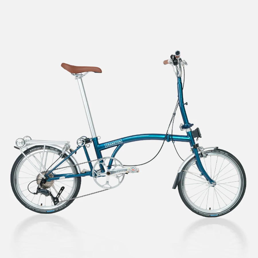 Azul elétrico portátil 9 velocidade dobrável bicicleta 20 Polegada bicicletas adultas liga de alumínio mountain bike senhora presente design de moda