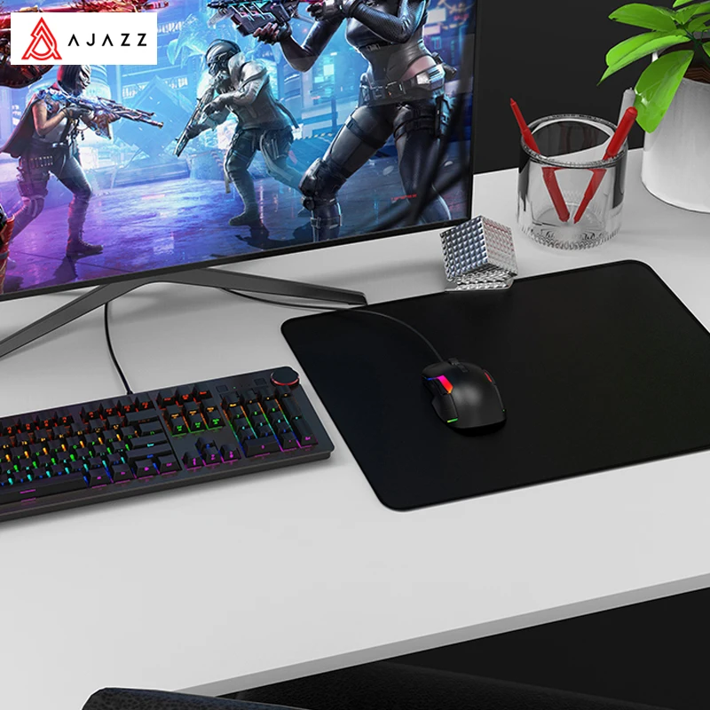 Imagem -06 - Ajazz-mouse para Jogos Texturizado Antiderrapante 400x450x3 mm Resistente à Abrasão Água e Umidade Gamer Mat para Escritório Gamer Mp03