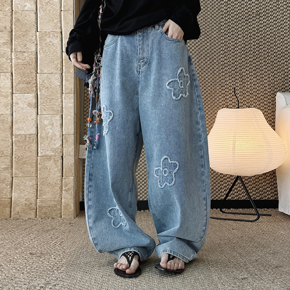 TWOTWINSTYLE Modne, luźne spod – Embroidery Cotton recenzja i cena