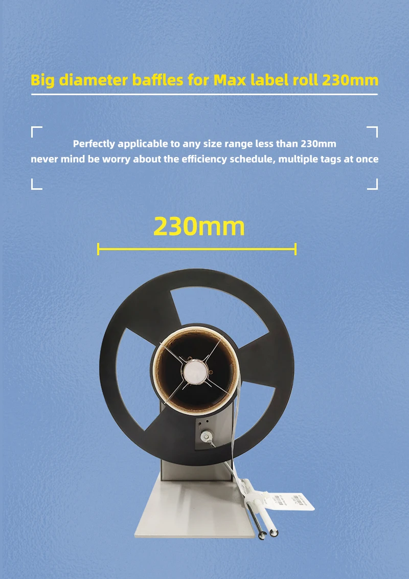 

Business Label Rewinder Table Top Q6 Label Auto Rewinder Barcode Label Rewinder with Sensing Rod