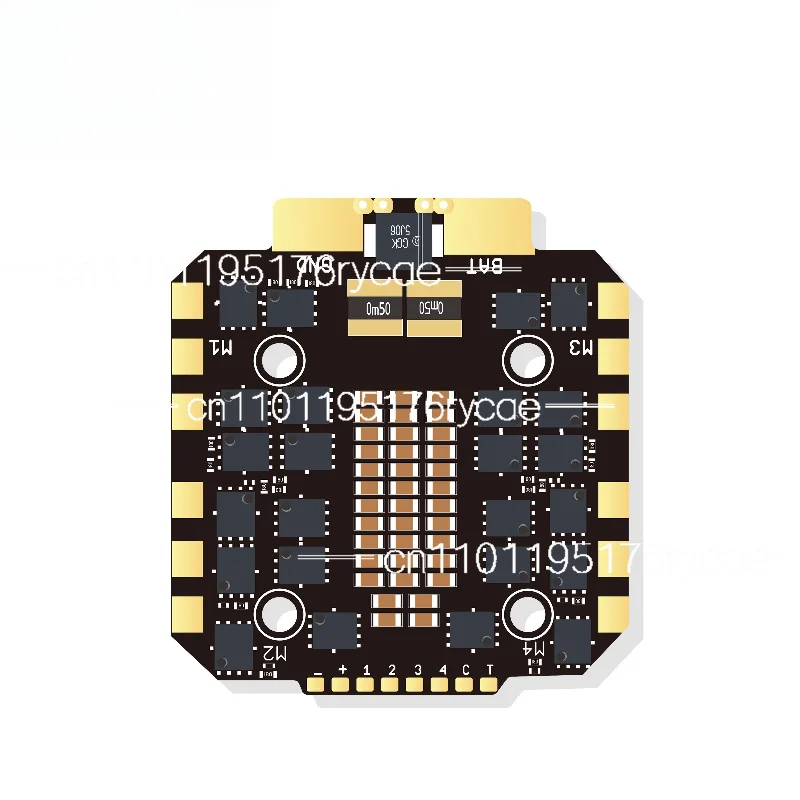 32-Bit four-in-one brushless ESC 12S 110A real four-way output traversing machine ESC