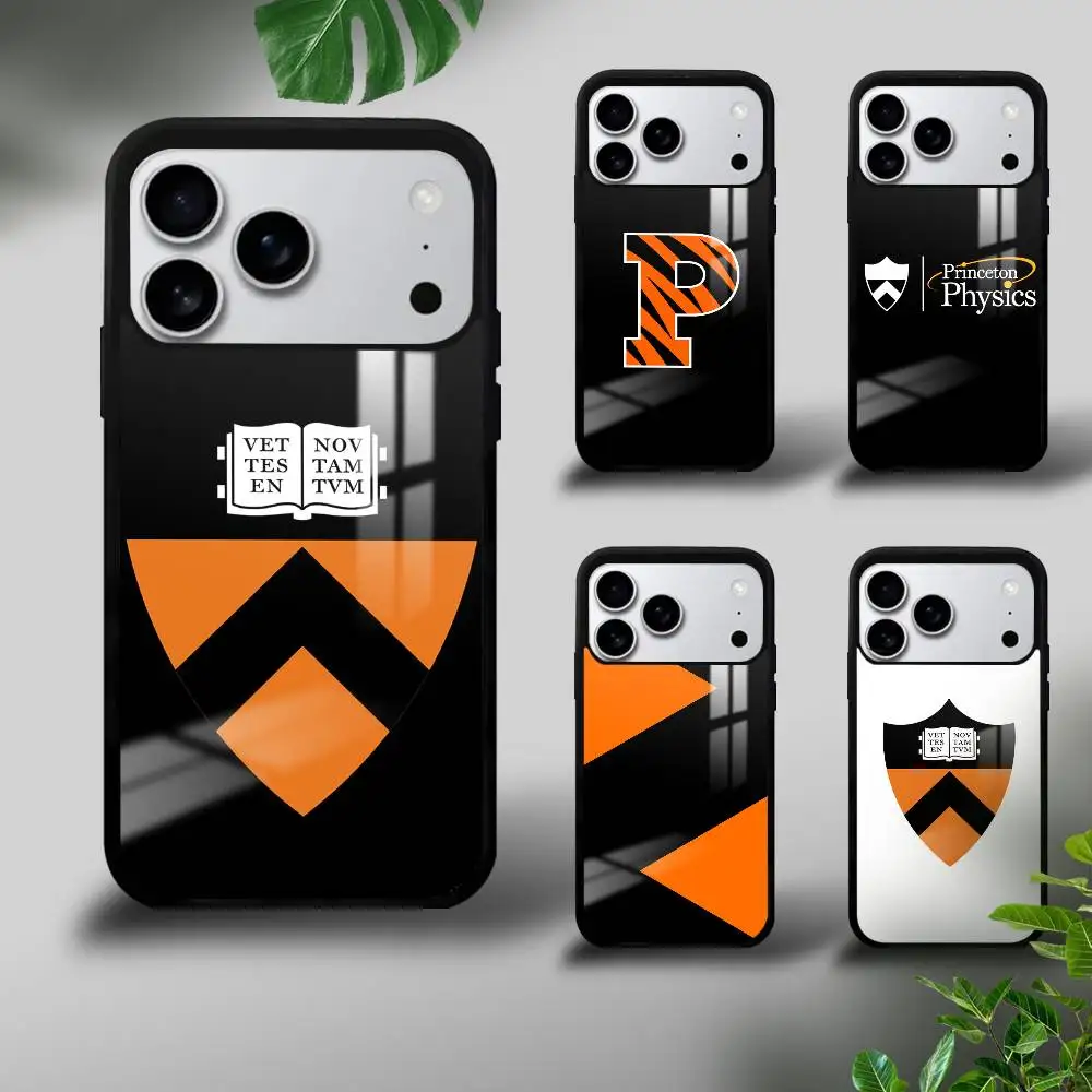 

Phone case P-Princeton University For iPhone 17 16 15 14 13 12 11 Pro Max Mini Plus Hard Mirror Funda